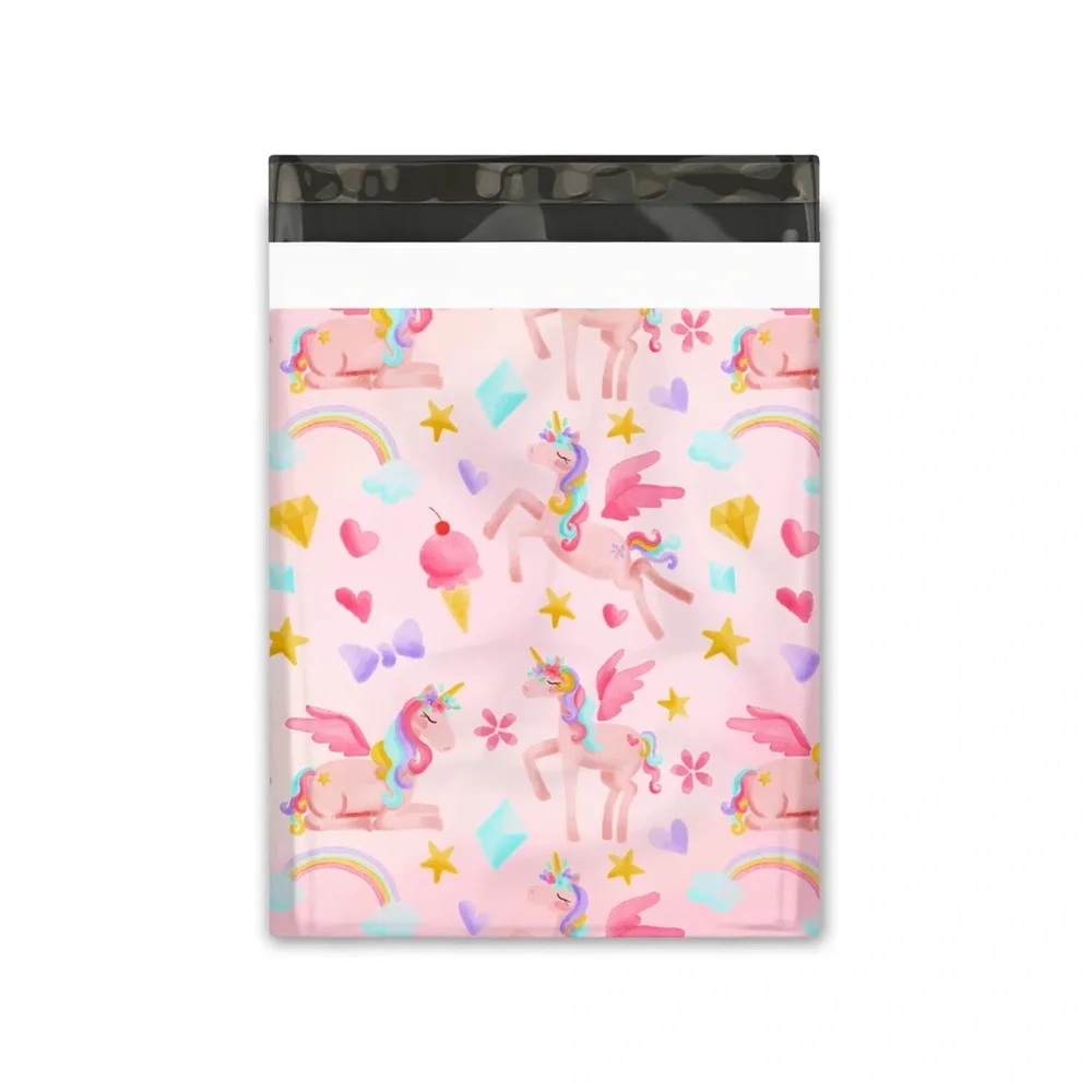 Rainbow 🌈 Unicorn 🦄 Poly Mailers 10x13 Pack of 25